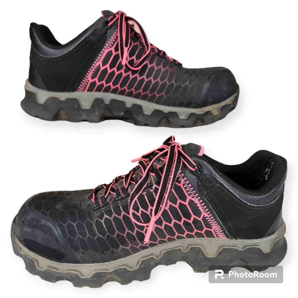Women's Timberland PRO® Powertrain Sport Alloy Toe Work Sneaker size 8.5